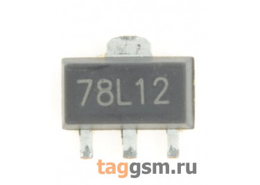 78L12 (SOT-89) Стабилизатор напряжения 12В 0,1А
