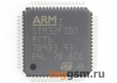 STM32F107RCT6 (LQFP-64) Микроконтроллер 32-Бит, ARM Cortex-M3
