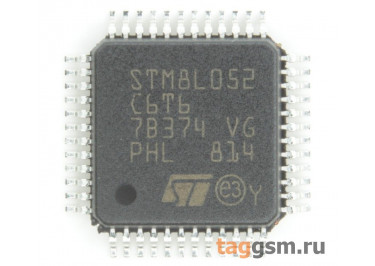 STM8L052C6T6 (LQFP-48) Микроконтроллер 8-Бит, STM8
