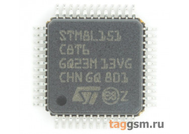 STM8L151C8T6 (LQFP-48) Микроконтроллер 8-Бит, STM8
