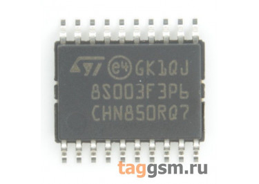 STM8S003F3P6 (TSSOP-20) Микроконтроллер 8-Бит, STM8