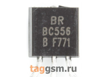 BC556B (TO-92) Биполярный транзистор PNP 65В 0,1А