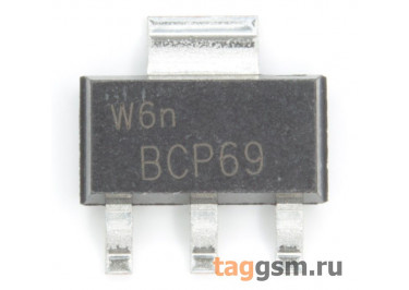 BCP69 (SOT-223) Биполярный транзистор PNP 20В 2А