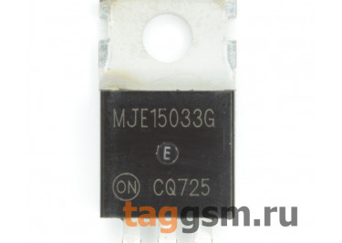 MJE15033G (TO-220AB) Биполярный транзистор PNP 250В 8А