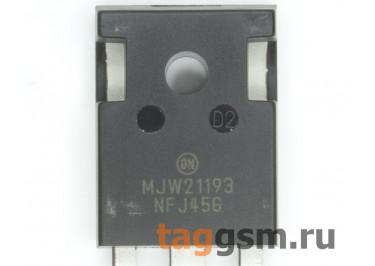 MJW21193G (TO-247) Биполярный транзистор PNP 250В 16А