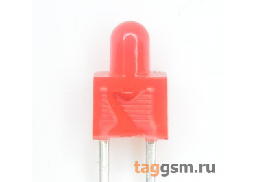 Светодиод миниатюрный удлинённый 2мм (Красный)