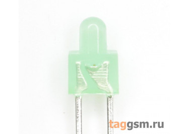 Светодиод миниатюрный удлинённый 2мм (Зелёный)