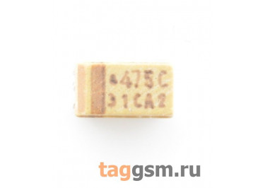 TAJA475K016R (CASE A) Конденсатор танталовый SMD 4,7 мкФ 16В 10%