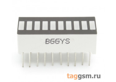 KYX-B10BGYR (BGGYS) Светодиодный индикатор 1+4+3+2 сегментов 4 цвета