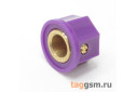 KN-1250 / PU Ручка пластиковая 15x10,5мм под ось 6,35мм + винт (Фиолетовый)