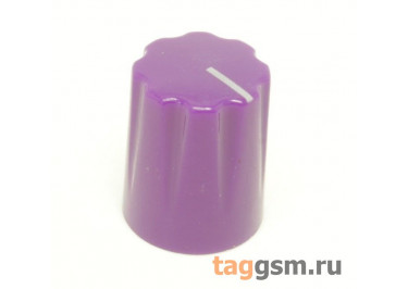 KN-1900H / PU Ручка пластиковая 12,7x15,78мм под ось 6,35мм + винт (Фиолетовый)