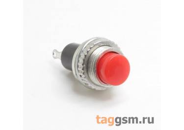 DS-314 / R Кнопка на панель красная без фиксации OFF-(ON) SPST 250В 0,5А (10мм)