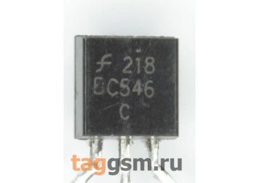 BC546CTA (TO-92) Биполярный транзистор NPN 65В 0,1A