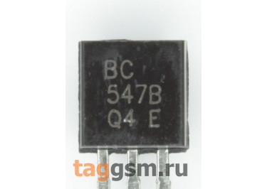BC547B (TO-92) Биполярный транзистор NPN 45В 0,1А