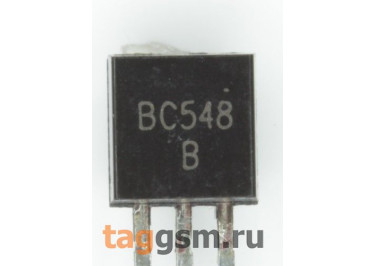 BC548B (TO-92) Биполярный транзистор NPN 30В 0,1A
