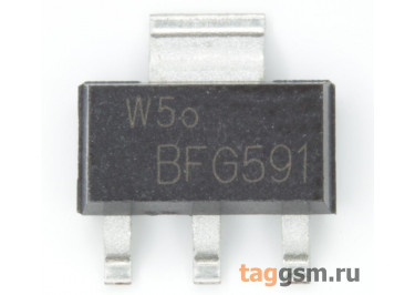 BFG591 (SOT-223) Биполярный транзистор NPN 15В 0,2А 7ГГц