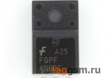 FQPF4N60C (TO-220FP) Полевой транзистор N-MOSFET 600В 2,6А