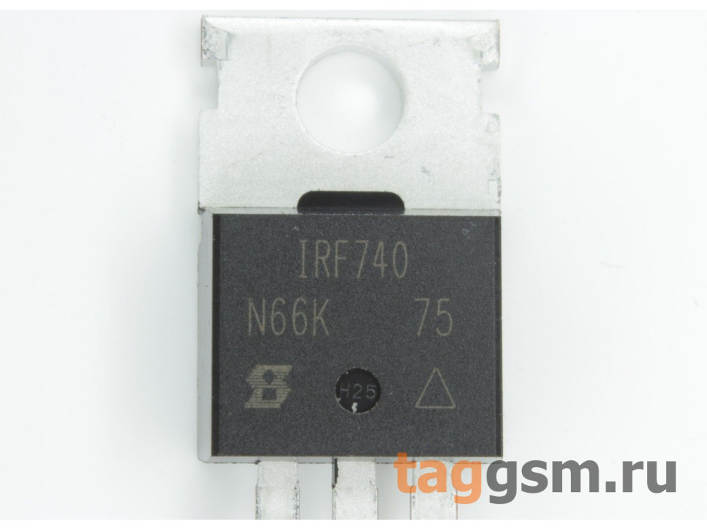 IRF740 (TO-220) Полевой транзистор N-MOSFET 400В 10А