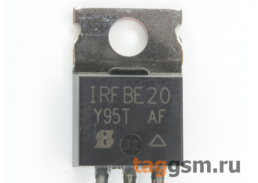 IRFBE20 (TO-220AB) Полевой транзистор N-MOSFET 800В 1,8А