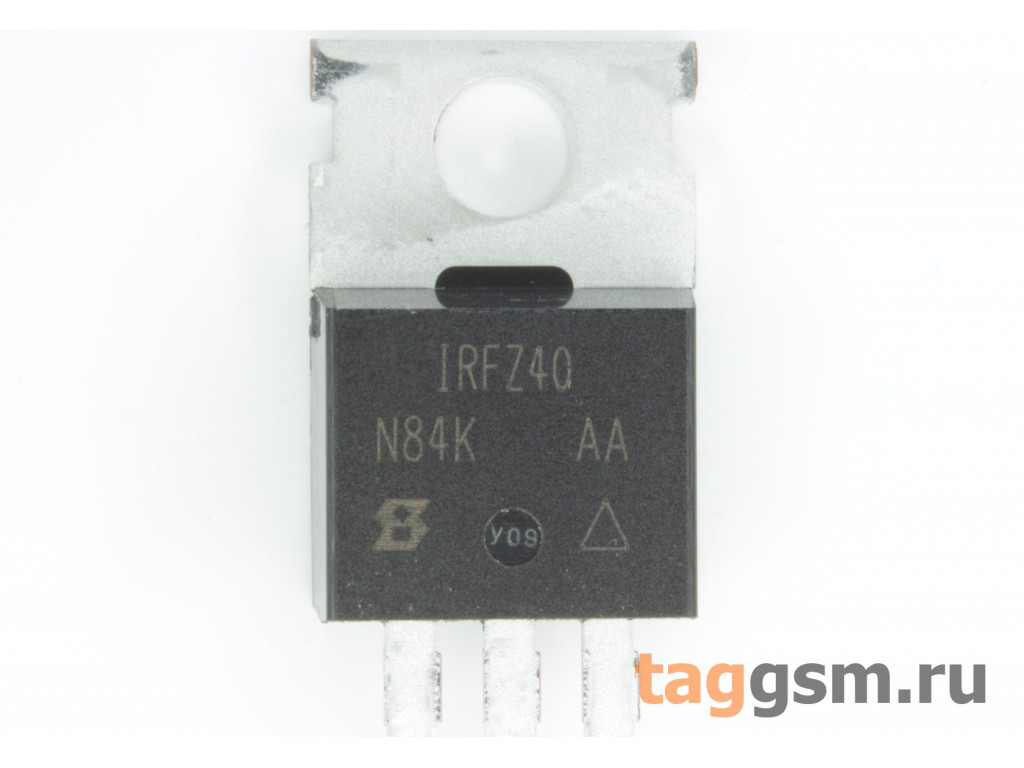 IRFZ40 (TO-220) Полевой транзистор N-MOSFET 60В 50А