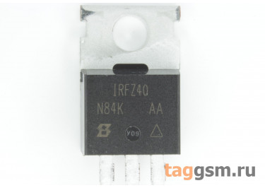 IRFZ40 (TO-220) Полевой транзистор N-MOSFET 60В 50А