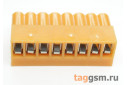 HT396K-3.96-08P (Оранжевый) Разъемный клеммник на кабель 8 конт. шаг 3,96мм 150В 8А