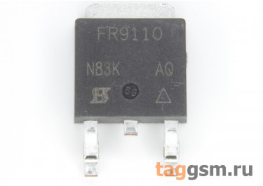 IRFR9110 (D-PAK) Полевой транзистор P-MOSFET 100В 3,1А