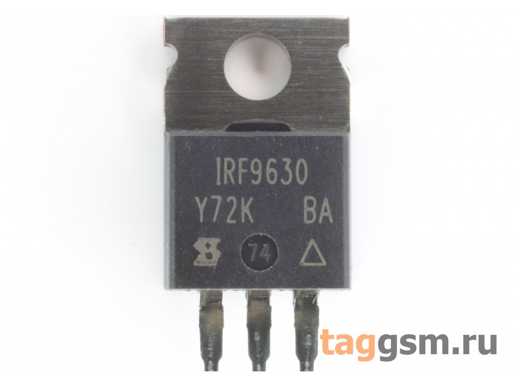 IRF9630 (TO-220) Полевой транзистор P-MOSFET 200В 6,5А