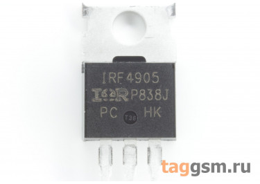 IRF4905 (TO-220) Полевой транзистор P-MOSFET 55В 74А