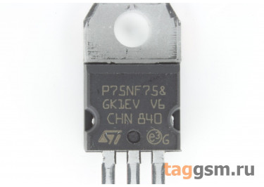 STP75NF75 (TO-220) Полевой транзистор N-MOSFET 75В 80А
