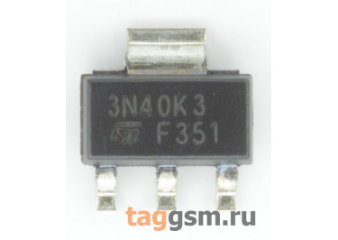 STN3N40K3 (SOT-223) Полевой транзистор N-MOSFET 400В 1,8А