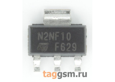 STN2NF10 (SOT-223) Полевой транзистор N-MOSFET 100В 2,4А