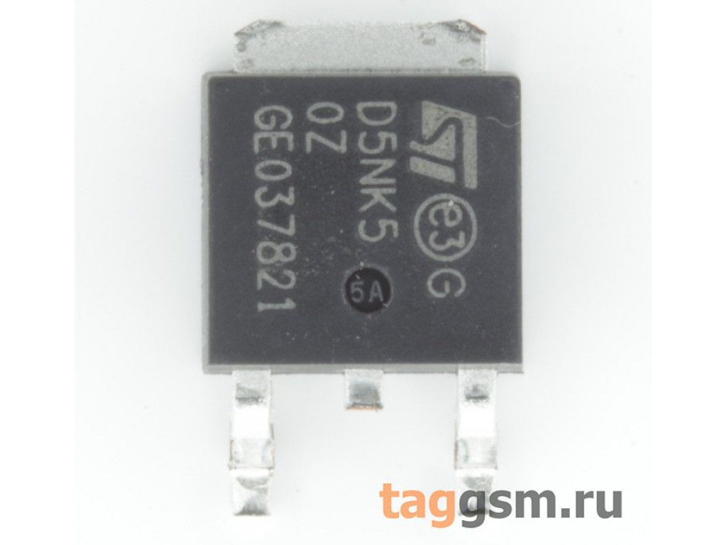 STD5NK50ZT4 (D-PAK) Полевой транзистор N-MOSFET 500В 4,4А