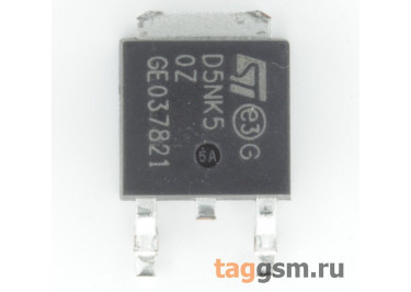 STD5NK50ZT4 (D-PAK) Полевой транзистор N-MOSFET 500В 4,4А