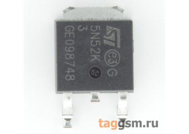 STD5N52K3 (D-PAK) Полевой транзистор N-MOSFET 525В 4,4А