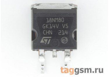 STB18NM80 (D2-PAK) Полевой транзистор N-MOSFET 800В 17А