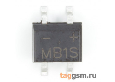 MB1S (SOIC-4) Мост диодный SMD 100В 0,5А