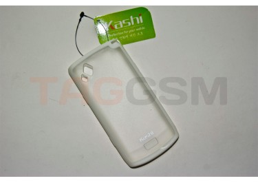 Задняя крышка KSH Samsung S8530 силикон-пластик+защитная пленка белая