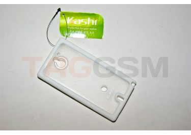 Задняя крышка KSH Soni Ericsson MT27i силикон-пластик+защитная пленка белая
