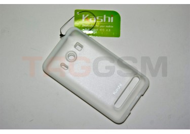 Задняя крышка KSH HTC EVO 4G силикон-пластик+защитная пленка белая