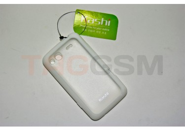 Задняя крышка KSH HTC SALSA силикон-пластик+защитная пленка белая