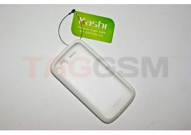 Задняя крышка KSH HTC TITAN / S510 силикон-пластик+защитная пленка белая