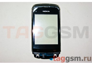 Тачскрин для Nokia C2-06 (черный) в раме с клавиатурой и динамиком, оригинал