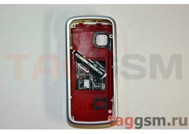 Корпус Nokia 5230 со средней частью (серый / красный)