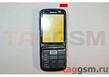 Корпус Nokia C3-01 со средней частью + клавиатура(черный)