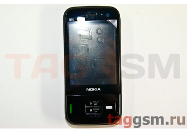 Корпус Nokia N85 со средней частью + клавиатура (черный)