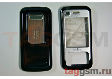 корпус Nokia 6110 (панельки) (комбинир. черн+серебро)