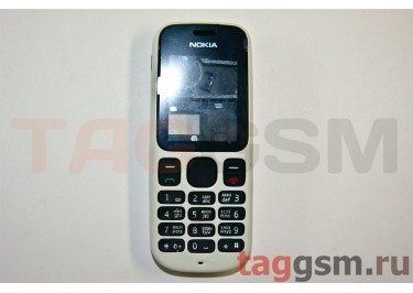 Корпус Nokia 100 со средней частью + клавиатура (белый)