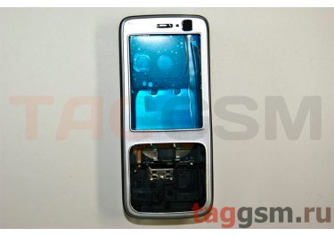 Корпус Nokia N73 комплект серебро AAA