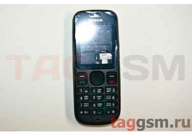 Корпус Nokia 101 со средней частью + клавиатура (черный)